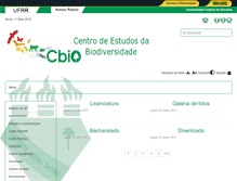 Tablet Screenshot of cbio.ufrr.br