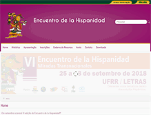 Tablet Screenshot of hispanidad.ufrr.br