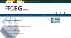 Desktop Screenshot of proeg.ufrr.br