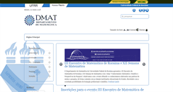 Desktop Screenshot of dmat.ufrr.br